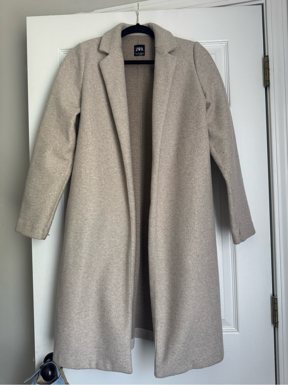 Zara Coat in Tan/Grey